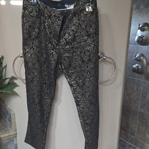 Worthington Men's Elegant Black and Gold Dress Pants